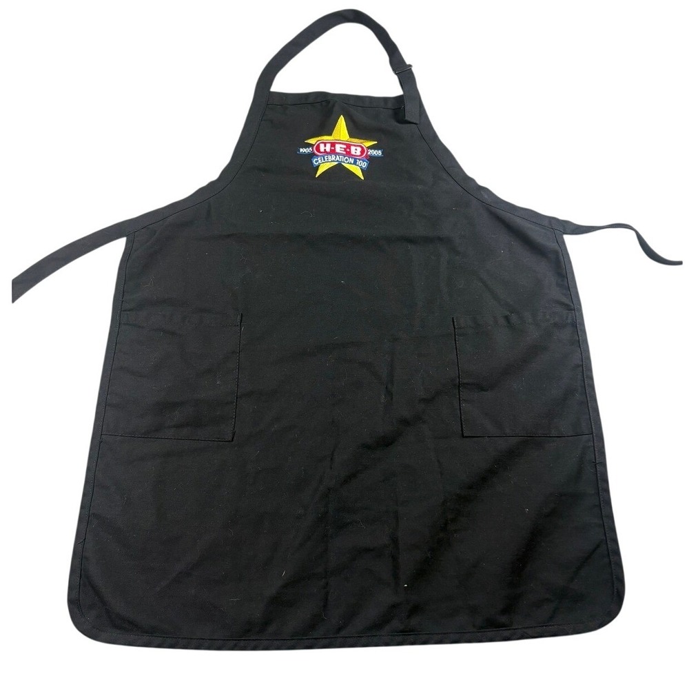 HEB 100th Anniversary Celebration Apron Augusta Black Embroidered Logo